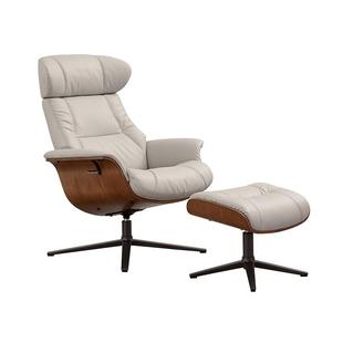 卧躺室北欧休闲午人沙发椅现代客厅可旋单转懒人休椅907轻奢伊姆