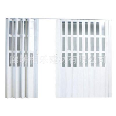 济南pvc折叠推拉门铝合金折叠门店铺临时门防火泄爆抗爆门厂家