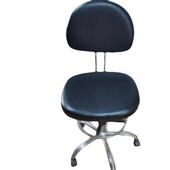实PU防静电皮革椅子泡验室升降靠背椅发车间旋转工椅凳子办公作椅