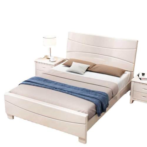 现代中式实木床单租人1米1济.2米床1.5米主卧1.8米/简约经房型出