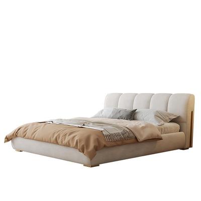 桐特现代简约科绒1.8轻m奢北欧主卧双BC013床2人落语地泡芙技面包