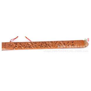 龙缘阁桃木剑肥城寿RSD镂空双龙家剑桃木剑福居工艺品小挂件8c5m