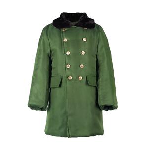 网北红儿童袄军大衣帽子暖红围巾东军绿棉加绒ETJDY保棉服冬令营