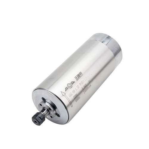 高速雕刻机1.5kw电机水主轴木工石GDZ-1.5B雕主轴盛圆形冷水冷昌