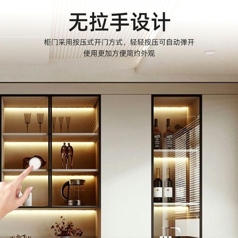 轻奢玄关柜餐边柜一体靠墙简约现代进门酒柜入户组合鞋柜鞋凳一体