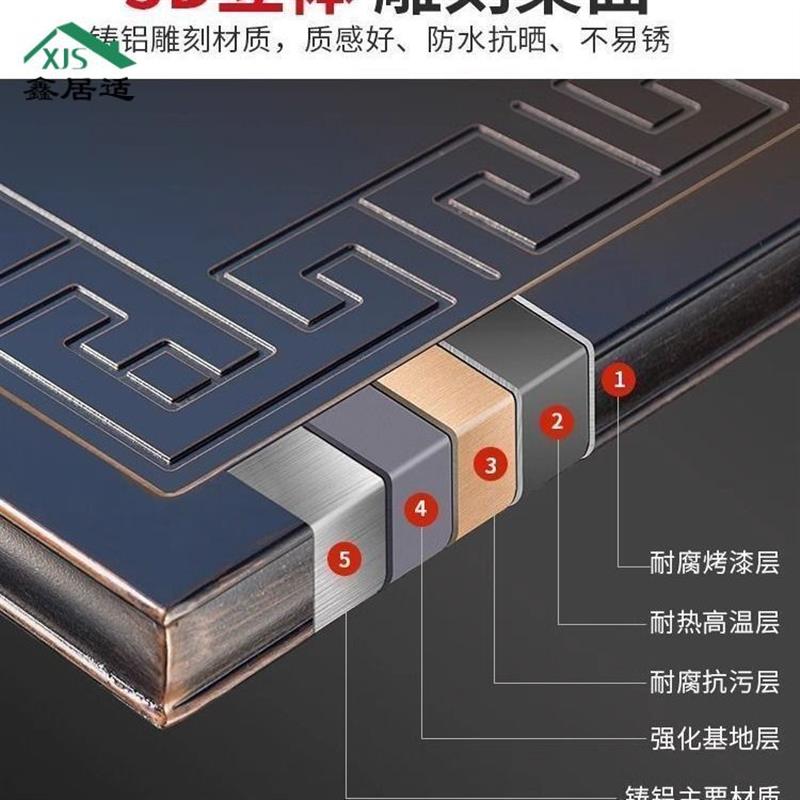 户外桌椅庭院烧烤桌椅花园休闲桌椅无烟电烤炭烤两用室外组合桌椅