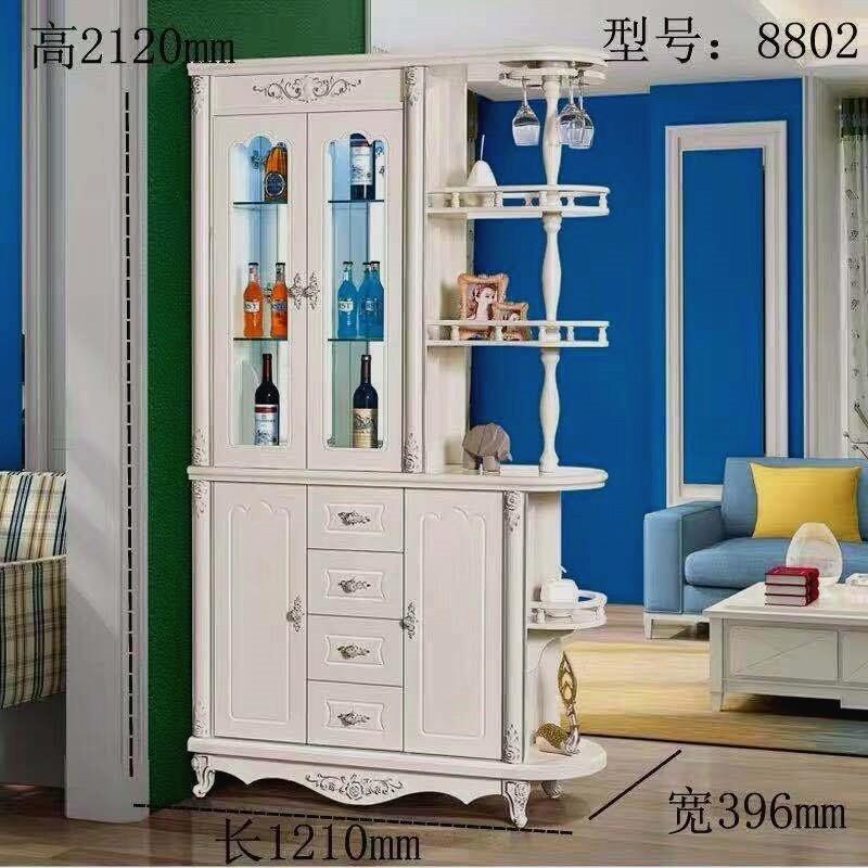 欧式门厅玄关柜酒柜客厅隔断屏风柜双面装饰柜简约小户型进门鞋柜