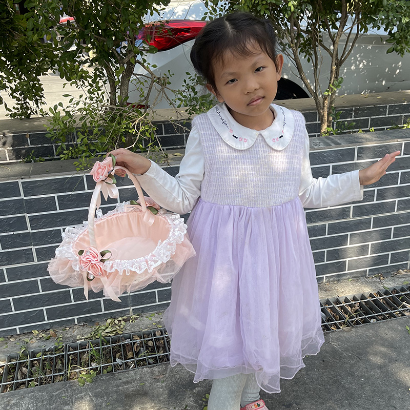 婚礼花童小花篮子撒花瓣送戒指