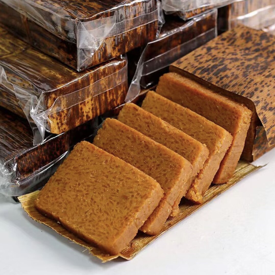 黄粑叶子糯米红糖粑粑竹叶糕加热即食半成品小粽子早餐糕点小吃