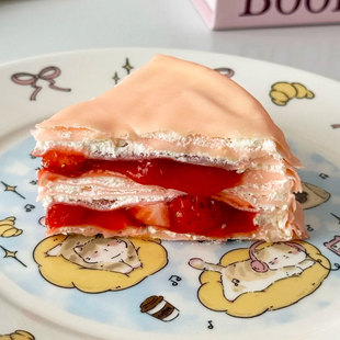 千层蛋糕爆浆下午茶甜品学生早餐水果蛋糕奶油盒子 一盒尝鲜