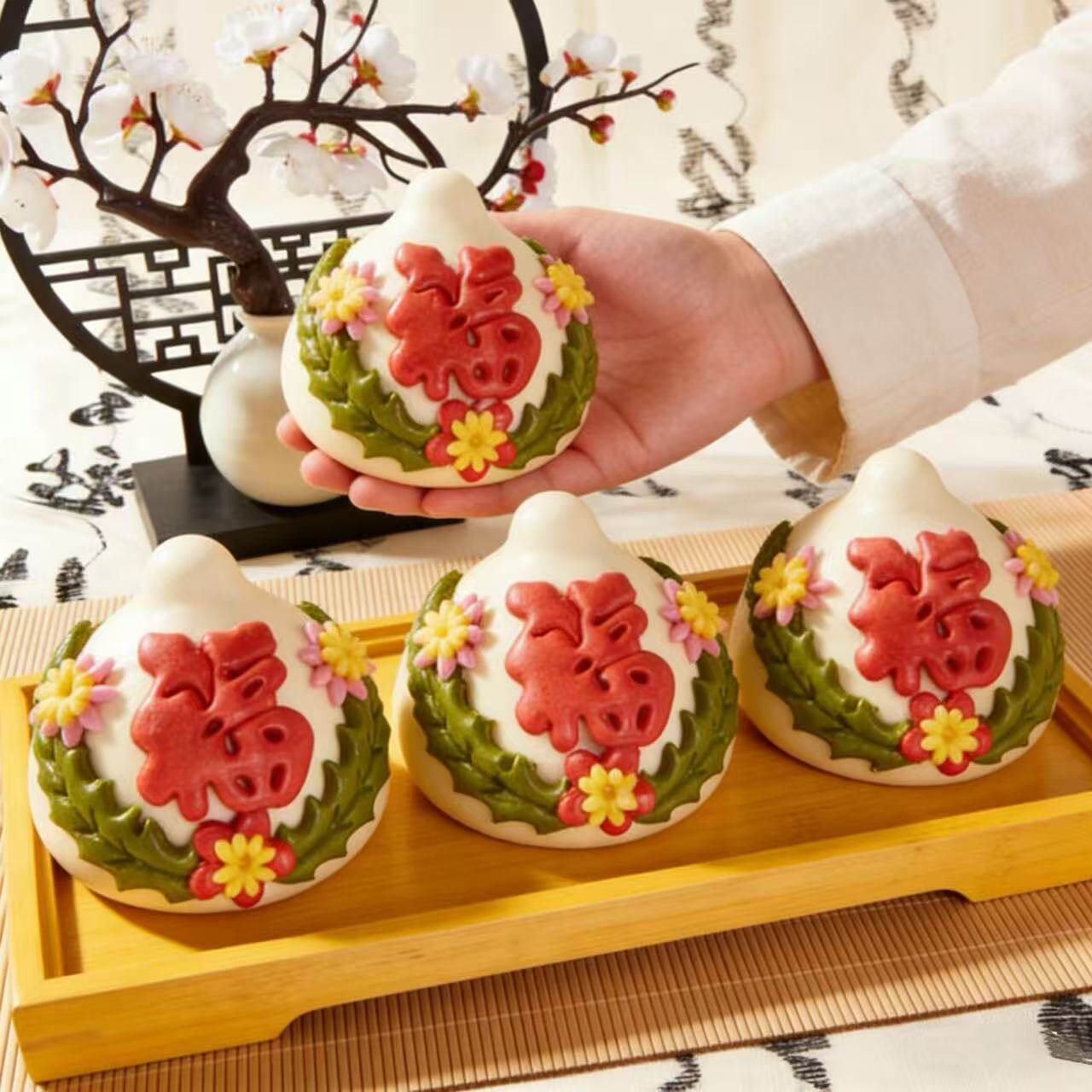 面食面点多层祝寿送礼山东花馍馍