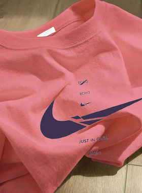 品牌折扣~外贸专柜海外撤回美式潮牌新款宽松纯棉印花短袖T恤上衣