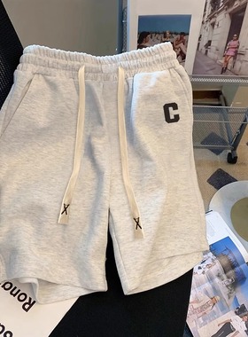 外贸清仓~撤回捡漏纯棉休闲运动短裤男女夏季2024新款宽松五分裤