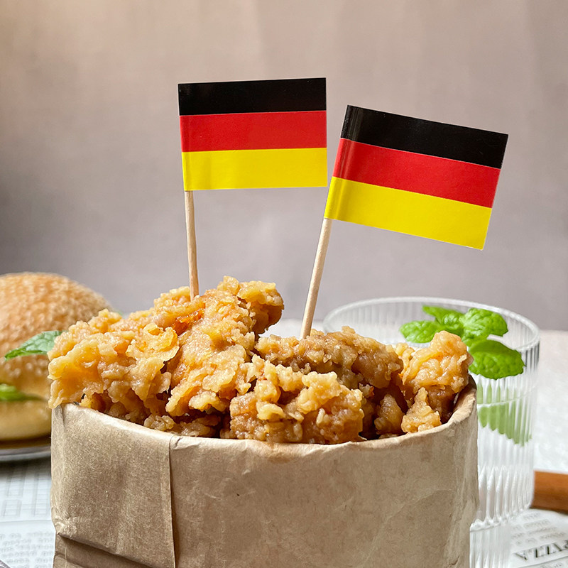 德国国旗牙签世界杯酒吧果签汉堡