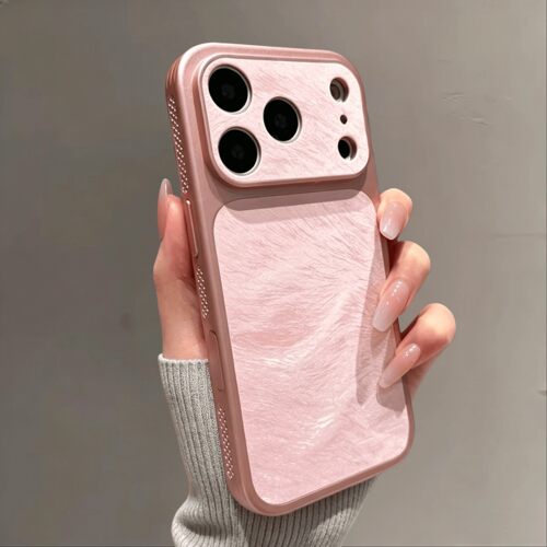 流光羽纱适用苹果17promax手机壳新款iPhone16pro高级感大视窗15pm气质巨好看14pm软边蜂窝散热17p全包防摔套