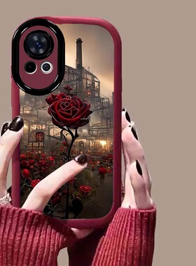 玫瑰城堡适用华为nova14pro手机壳新款nova14保护套彩绘13夏天高级12/11ultra防摔pura80ultra网红10镜头全包