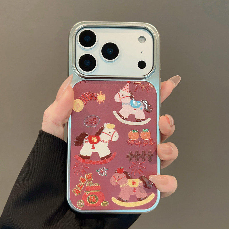 超火新款马年适用苹果17promax手机壳新年iphone16promax本命年小马15promax全包防摔15情侣16高级17纯色软壳,3C数码配件,手机保护套/壳,淘宝优惠券,粉丝福利购,淘宝优惠卷