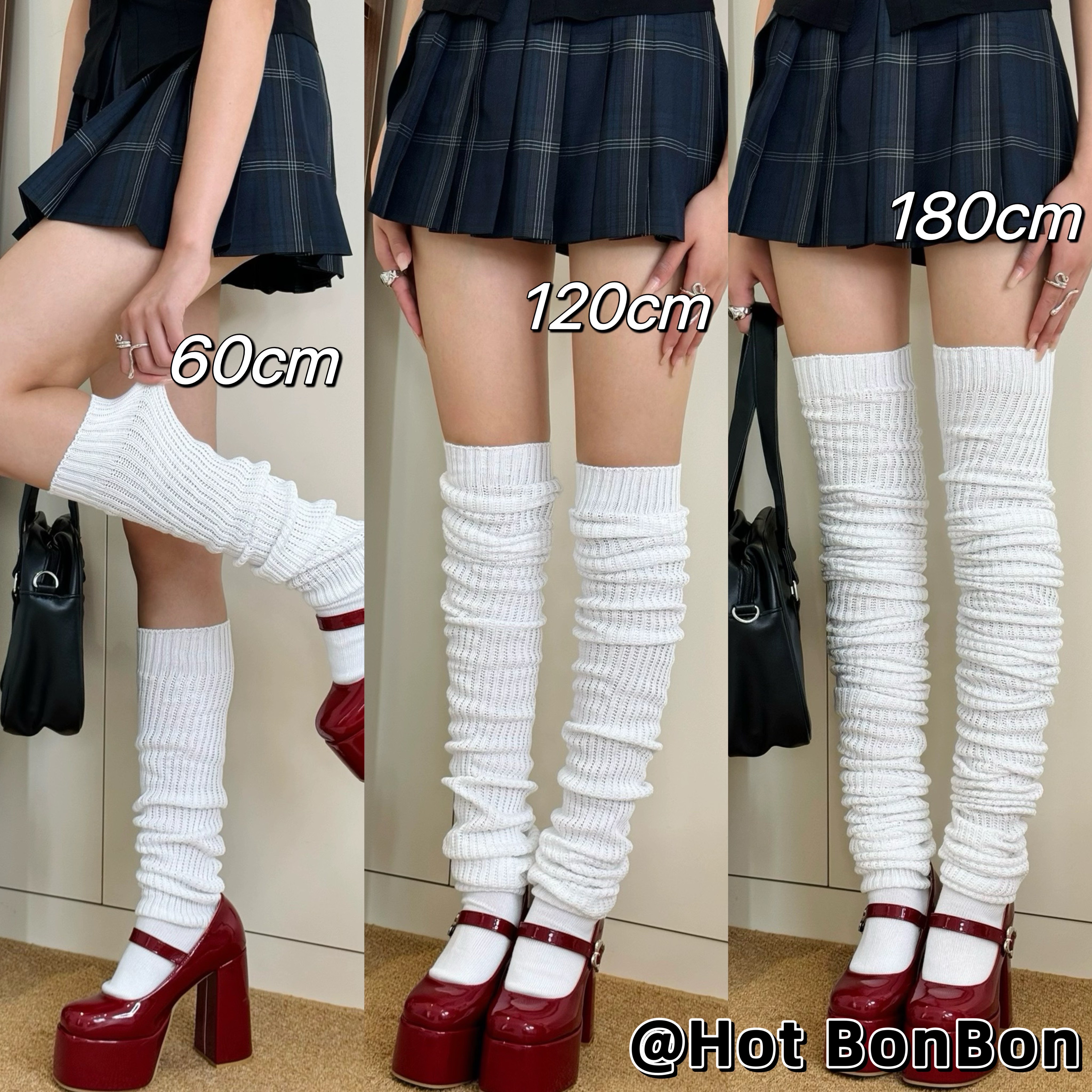 日系校供超长堆堆袜辣妹大象袜
