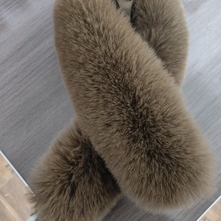 替换毛领羽绒服帽子通用皮衣更可拆卸配的爆款帽领时尚百搭皮草领