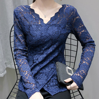 春装2026新款女蕾丝打底衫女