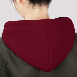 羽绒服帽子单买卫衣帽子假领女士2025秋冬装饰毛衣连帽假领子衣领