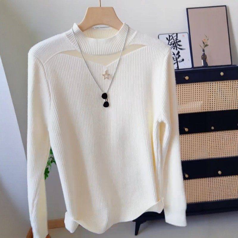 加绒加厚毛衣网纱镂空长袖上衣一体绒半高领内搭针织打底衫女秋冬,女装/女士精品,大码内搭,淘宝优惠券,粉丝福利购,淘宝优惠卷