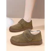 女加绒保暖防寒妈妈鞋 冬季 老北京棉鞋 加厚防滑雪地靴软底女士短靴