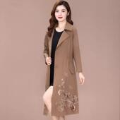 高级风衣女士中长款 高端中年妈妈 气质减龄时尚 2023年秋季 新款