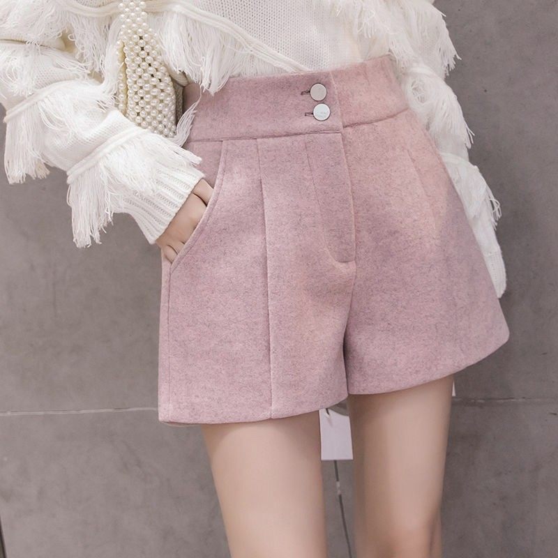 毛呢短裤女秋冬2026年新款高腰宽裤子女洋派显瘦外穿百搭裙裤靴裤,女装/女士精品,大码裤装,淘宝优惠券,粉丝福利购,淘宝优惠卷