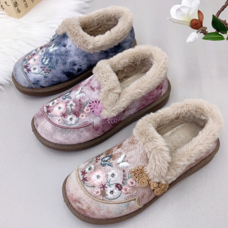 复古绣花汉服女鞋老北京布鞋女鞋