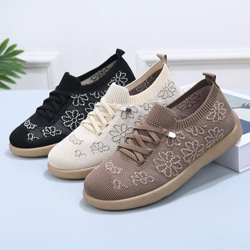 老北京布鞋女2026春新款软底网面透气绣花阿甘鞋一脚蹬舒适妈妈鞋,女鞋,勃肯鞋/软木鞋,淘宝优惠券,粉丝福利购,淘宝优惠卷