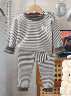 儿童羊毛保暖内衣套装宝宝蚕丝秋衣秋裤中大童冬双面磨毛睡衣