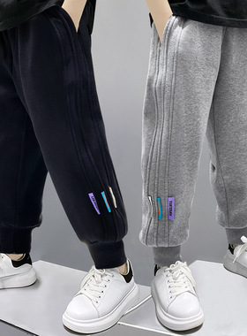 春秋男童裤子运动裤童装长裤儿童卫裤春装中大童男孩运动休闲裤潮