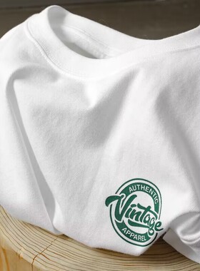 白色短袖恤男装夏季小众设计感潮流宽松简约休闲女打底衫