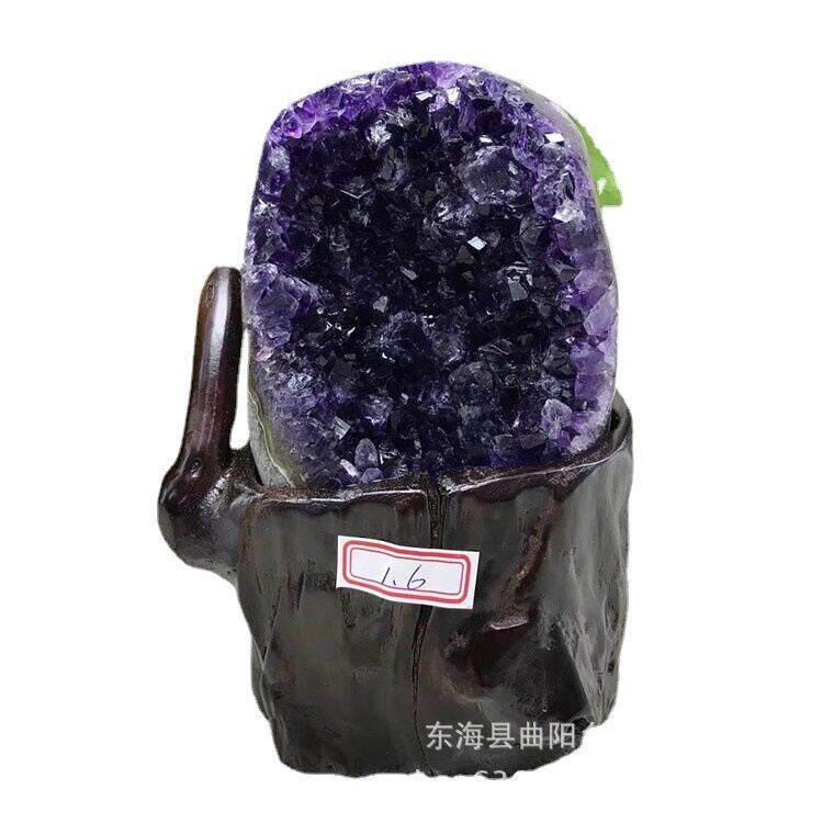 厂家直销天然摆件紫晶块紫晶洞聚盆紫水晶大量