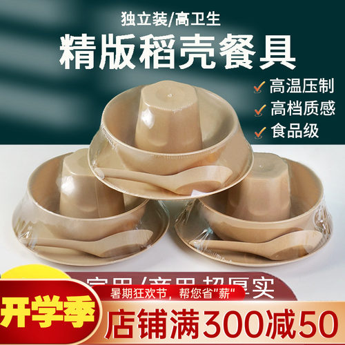 一次性餐具套装碗碟五件套四件套