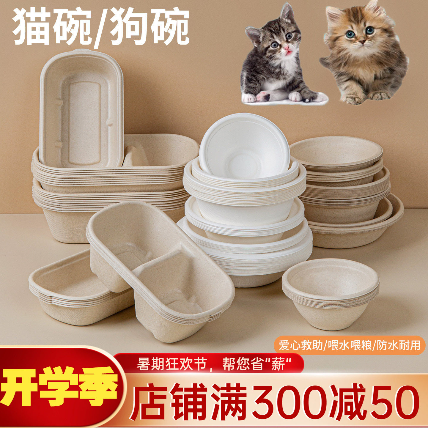 流浪猫猫粮碗狗户外喝水食盆猫图片