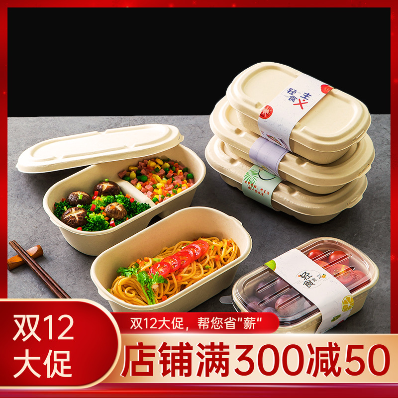 一次性餐盒轻食打包盒可微波加热