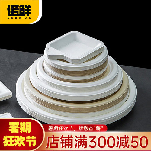 商用整箱环保可降解椭圆形盘子