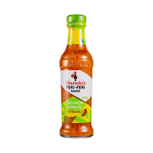 Nandos南逗柠檬味辣椒酱250g轻卡烤鸡炸鸡薯条鸡胸肉蘸料沙拉酱
