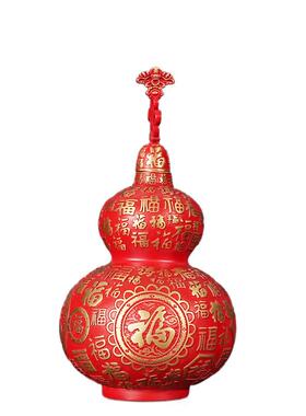 黄铜百福葫芦摆件工艺品福星高照可开盖纳物存取家居客厅摆件装饰