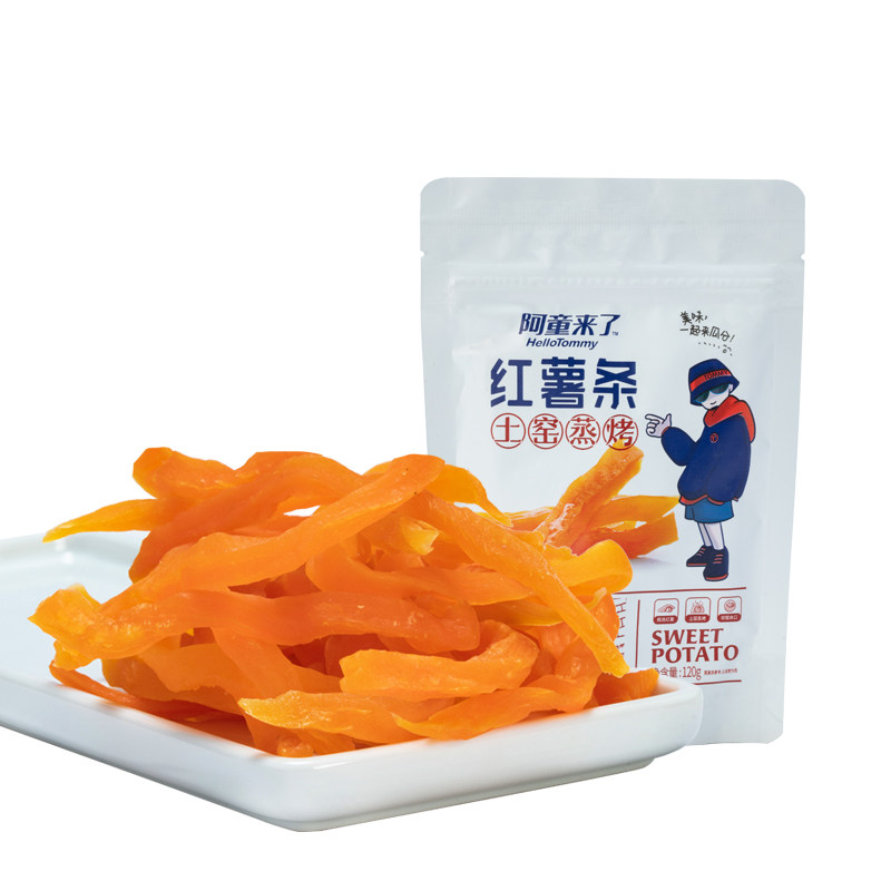 阿童来了农家自制红薯软条地瓜条软糯蒸烤红番薯休闲零食特产小吃