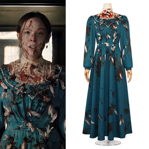 怪物丽兹·波顿cos服新款万圣节角色扮演血渍礼服裙cosplay服装