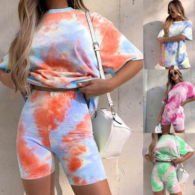 set clothes for women sport wear summer ladies tracksuit套装
