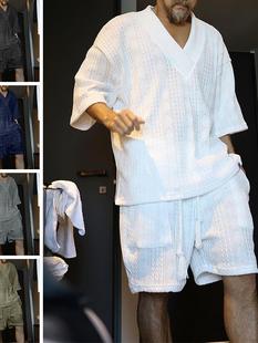 2023夏季新款男士休闲宽松短袖T恤上衣大码短裤套装潮men's suit