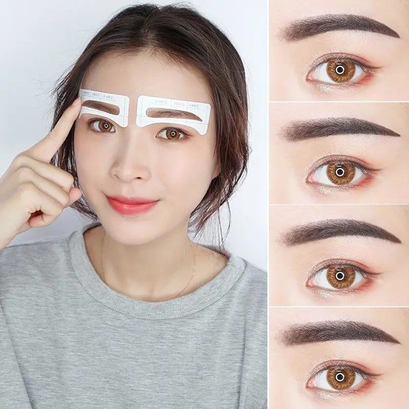 画眉毛模型怎样画眉毛 初学者学画眉毛的纸眉型眉行