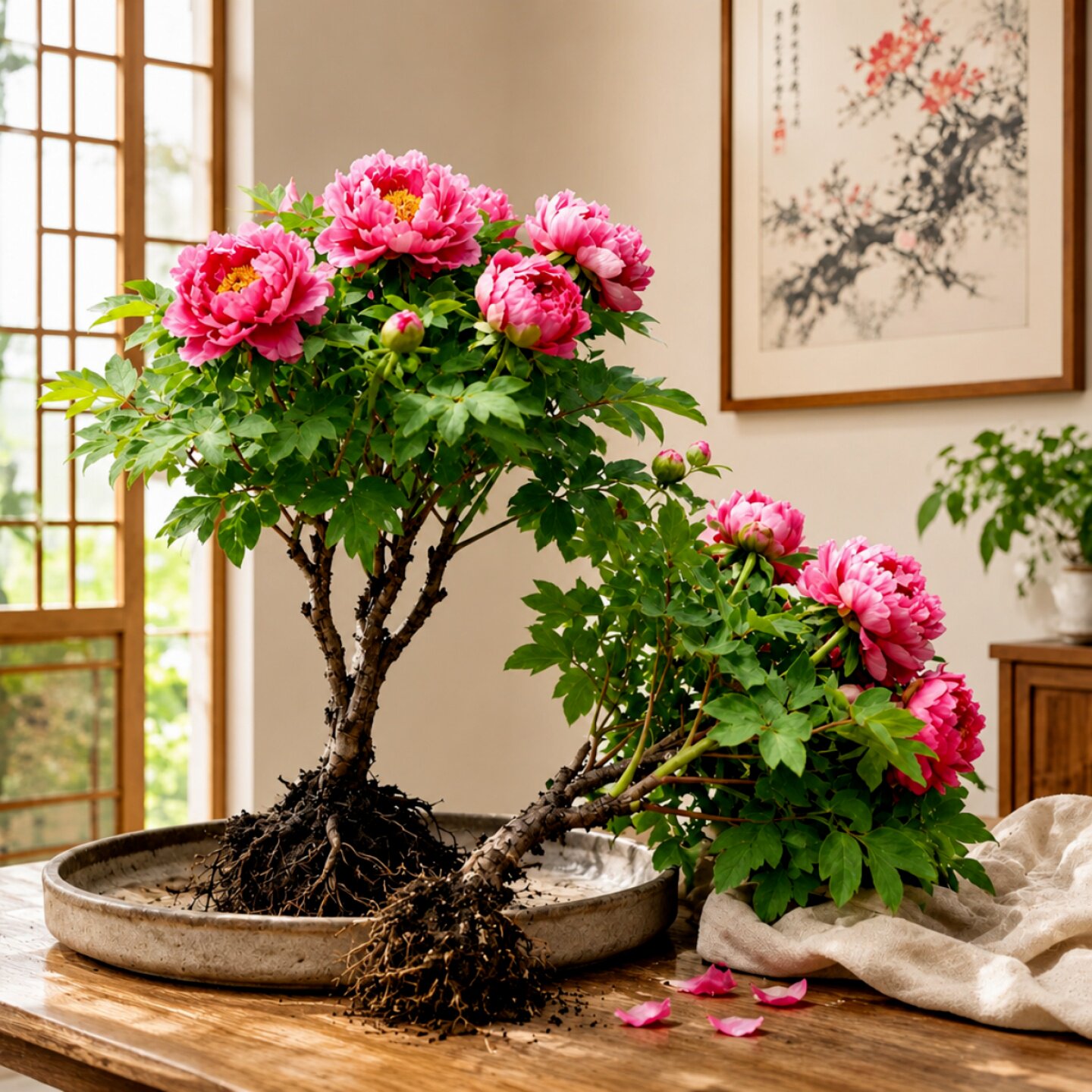 洛阳正宗牡丹花苗盆栽带花苞图片