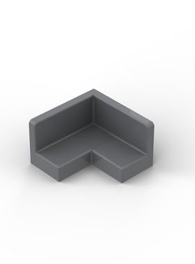 国产小颗粒MOC配件兼容91501拐角转角椅形2x2x1零件科技积木玩具