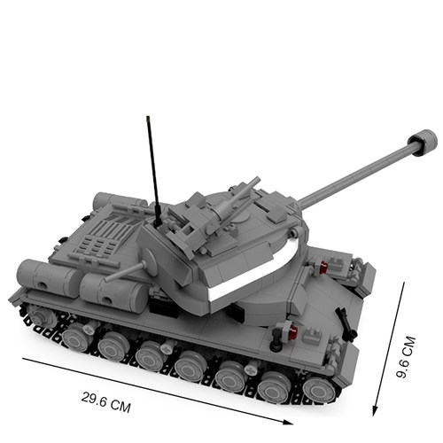 冷战苏联IS-2重型坦克积木玩具