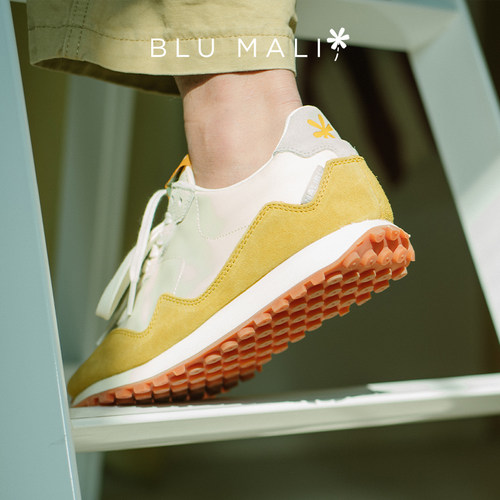 blumali春夏新款复古慢跑鞋轻便